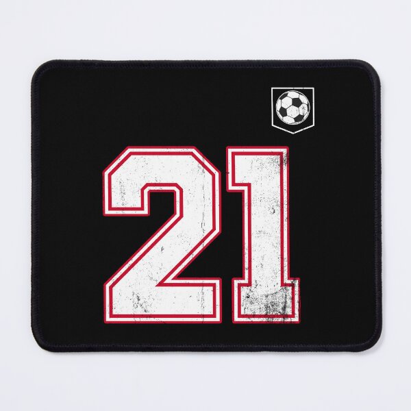 Item preview, Soccer player Jersey number 21 Soccer Fans designed and sold by BernoNickel.