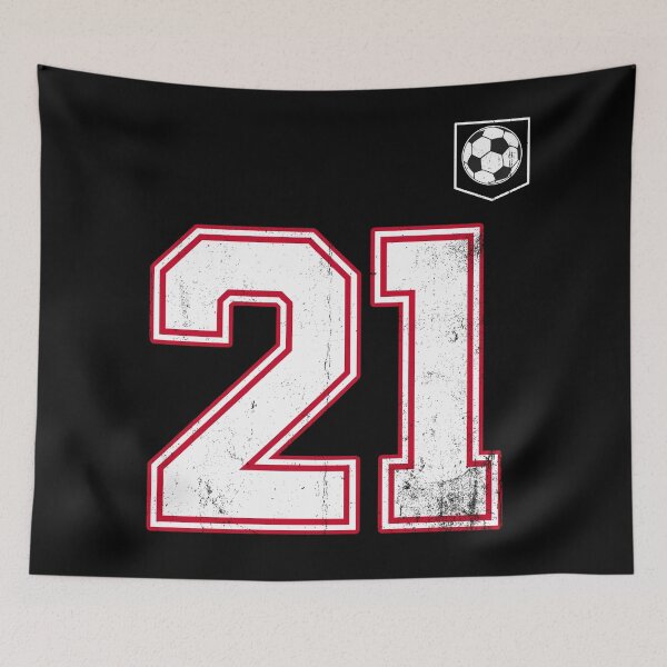 Item preview, Soccer player Jersey number 21 Soccer Fans designed and sold by BernoNickel.