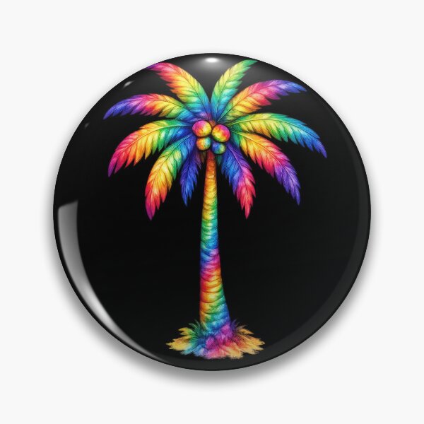 Item preview, Rainbow Tie-Dye Tropical Palm Tree designed and sold by jgvisualarts.