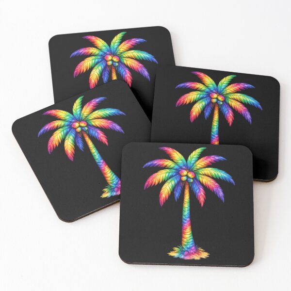 Item preview, Rainbow Tie-Dye Tropical Palm Tree designed and sold by jgvisualarts.