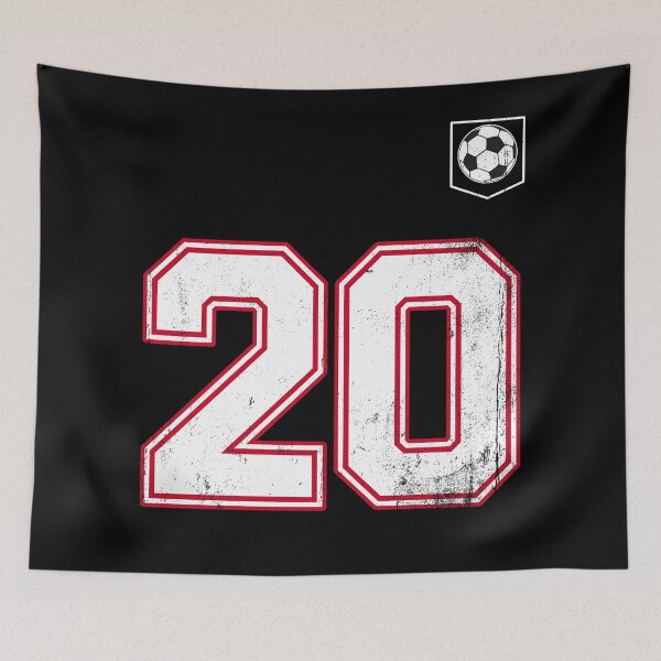 Item preview, Soccer player Jersey number 20 Soccer Fans designed and sold by BernoNickel.