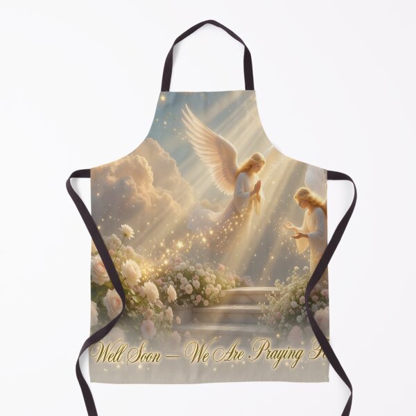 Item preview, Heavenly Angels Prayer Garden – Get Well Soon Fantasy Art designed and sold by DreamyWallVibes.