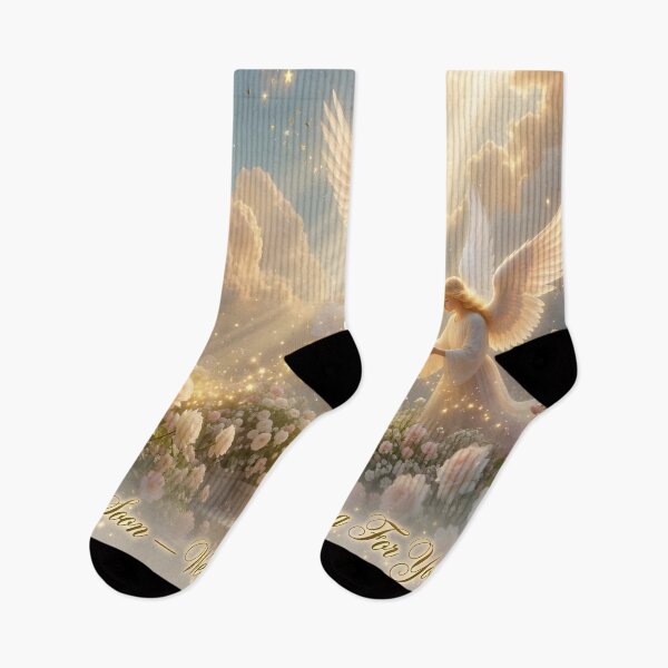 Item preview, Heavenly Angels Prayer Garden – Get Well Soon Fantasy Art designed and sold by DreamyWallVibes.