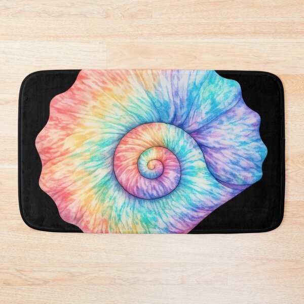 Item preview, Rainbow Tie-Dye Spiral Seashell designed and sold by jgvisualarts.