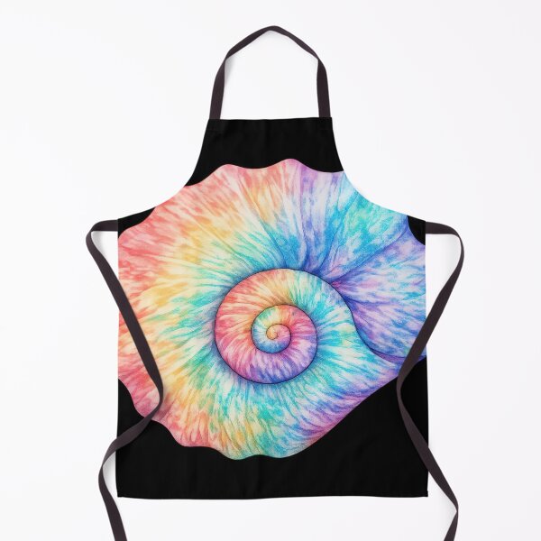 Item preview, Rainbow Tie-Dye Spiral Seashell designed and sold by jgvisualarts.