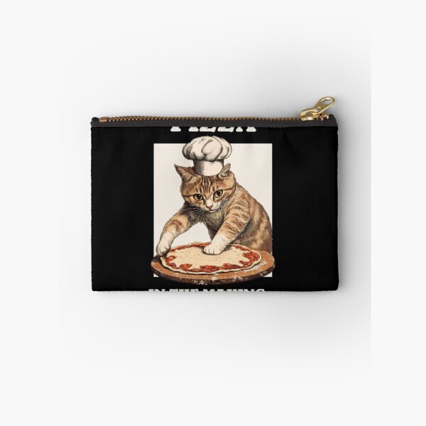 Item preview, Pizza In The Making Funny Vintage Chef Cat designed and sold by GenZFashion000.
