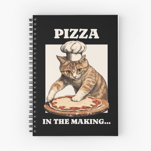 Item preview, Pizza In The Making Funny Vintage Chef Cat designed and sold by GenZFashion000.