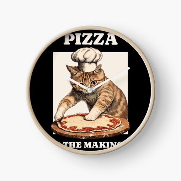 Item preview, Pizza In The Making Funny Vintage Chef Cat designed and sold by GenZFashion000.