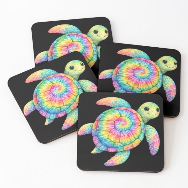 Item preview, Rainbow Tie-Dye Sea Turtle designed and sold by jgvisualarts.