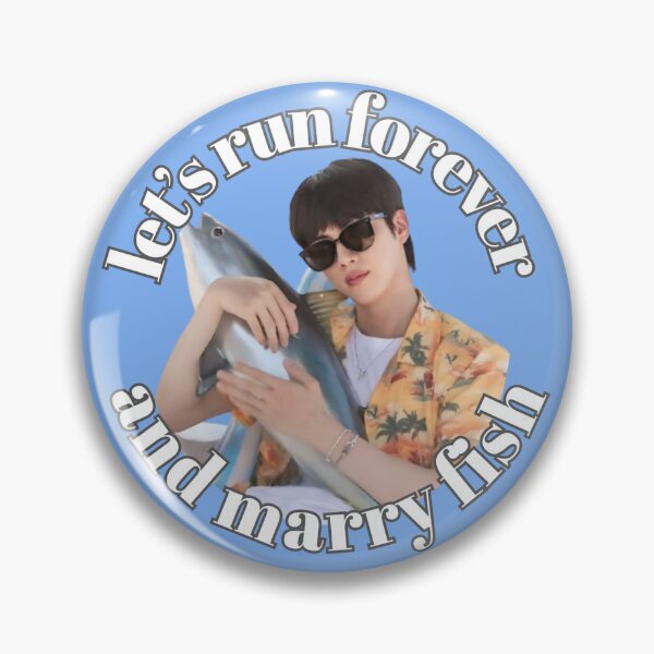 Item preview, let's run forever and marry fish designed and sold by stupidbtsmemeaccount.