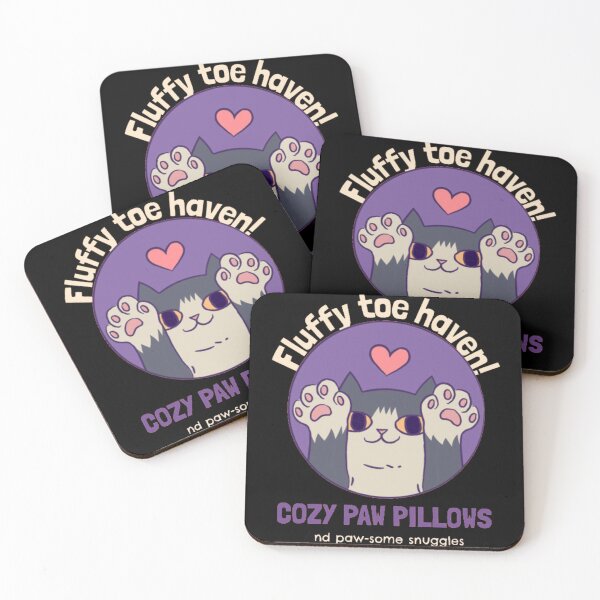 Item preview, Cozy Paw Pillows Cute Cat Toe Beans designed and sold by GenZFashion000.