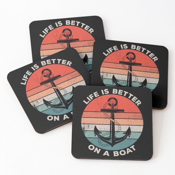 Item preview, Life Is Better On a Boat - Funny Boat Sailing Sailor Captain Gift designed and sold by anerahilsya.