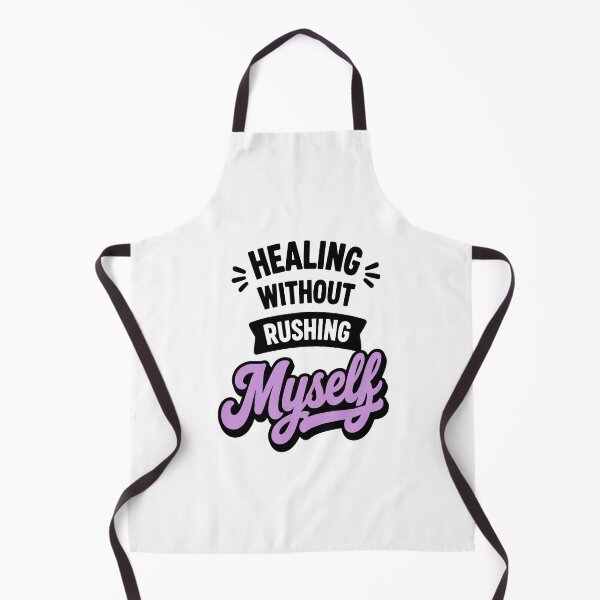 Item preview, Healing Without Rushing Myself Gentle Mental Health Quote designed and sold by Gift Phrase Studio.