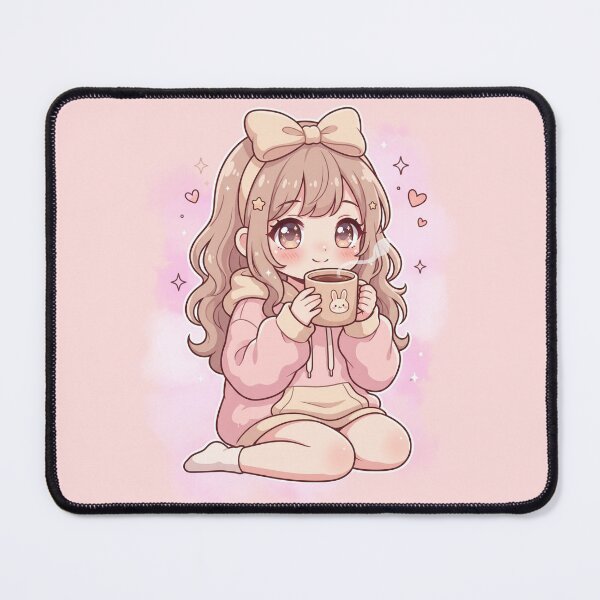 Item preview, Vintage Anime Girl Drinking Tea Cute Cozy Kawaii Aesthetic Gift for Tea Lovers and Introverts designed and sold by Im-Ara.