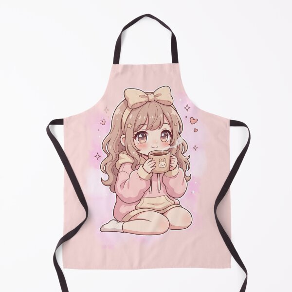 Item preview, Vintage Anime Girl Drinking Tea Cute Cozy Kawaii Aesthetic Gift for Tea Lovers and Introverts designed and sold by Im-Ara.