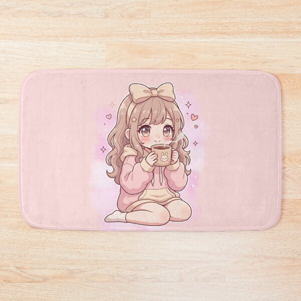 Item preview, Vintage Anime Girl Drinking Tea Cute Cozy Kawaii Aesthetic Gift for Tea Lovers and Introverts designed and sold by Im-Ara.