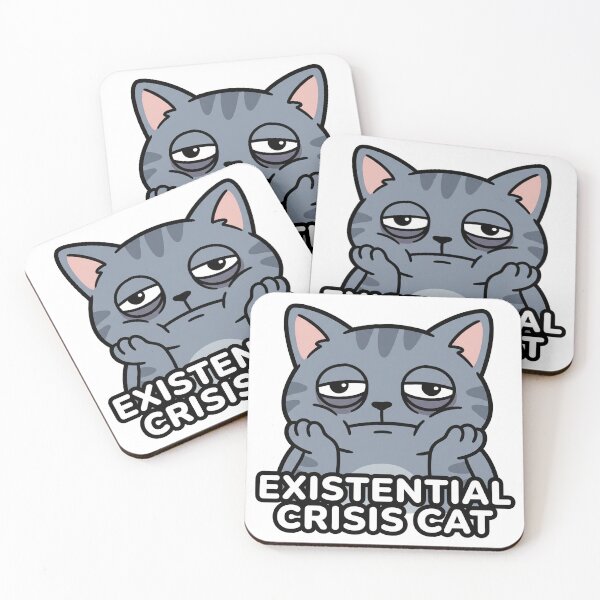 Item preview, Existential Crisis Cat Cat designed and sold by luiz1213.