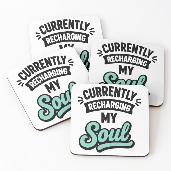 Item preview, Currently Recharging My Soul Soft Healing Humor designed and sold by Gift Phrase Studio.