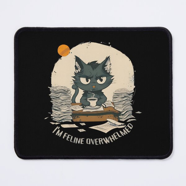 Item preview, Feline Overwhelmed Cat Stressed Coffee Shirt designed and sold by SoyLamderma.