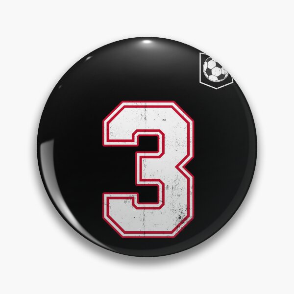 Item preview, Soccer player Jersey number 3 Soccer Fans designed and sold by BernoNickel.