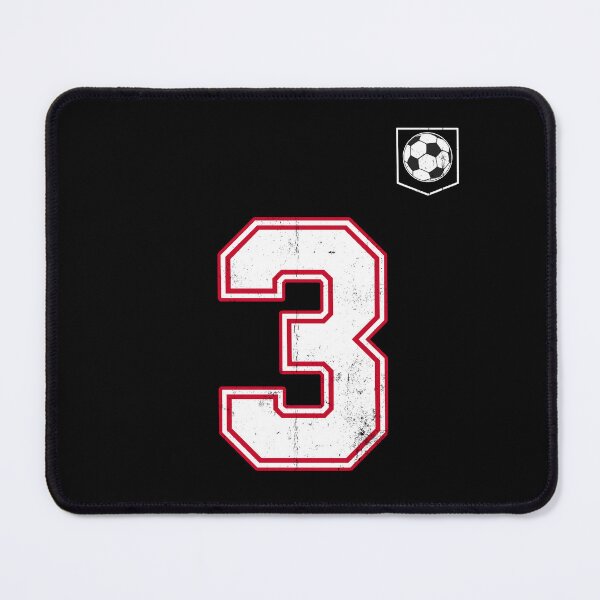 Item preview, Soccer player Jersey number 3 Soccer Fans designed and sold by BernoNickel.