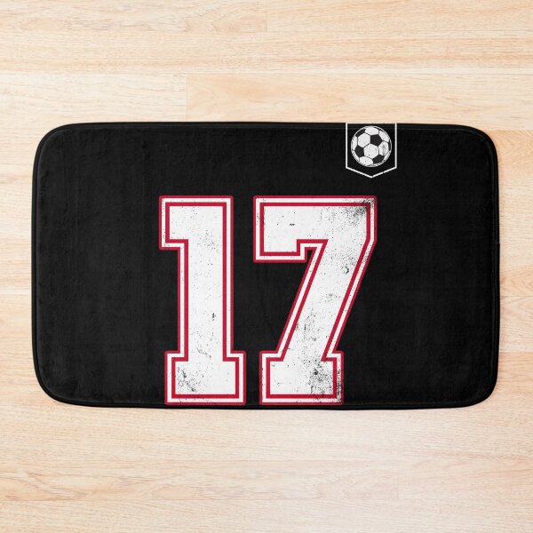 Item preview, Soccer player Jersey number 17 Soccer Fans designed and sold by BernoNickel.