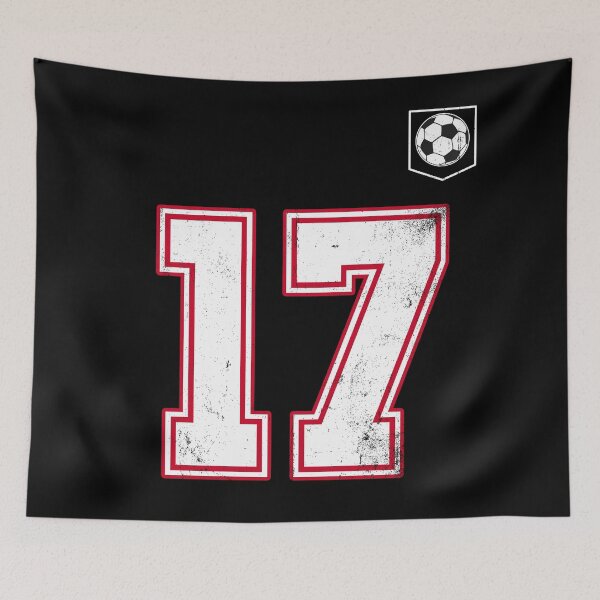 Item preview, Soccer player Jersey number 17 Soccer Fans designed and sold by BernoNickel.