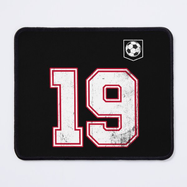 Item preview, Soccer player Jersey number 19 Soccer Fans designed and sold by BernoNickel.