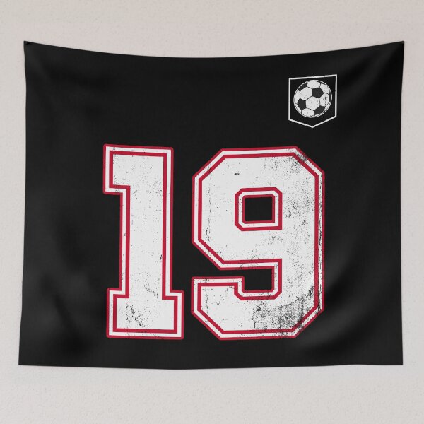 Item preview, Soccer player Jersey number 19 Soccer Fans designed and sold by BernoNickel.