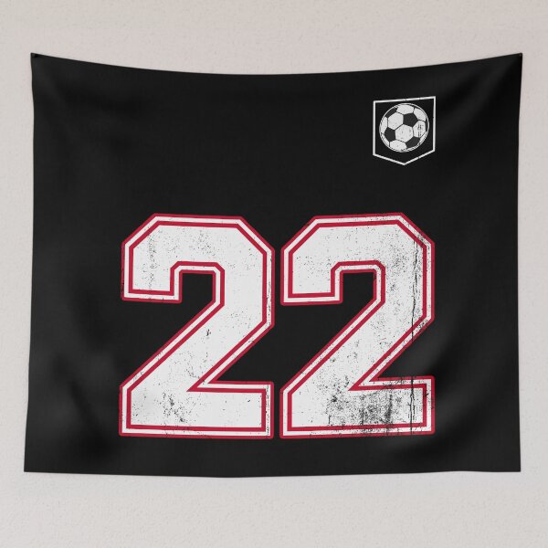 Item preview, Soccer player Jersey number 22 Soccer Fans designed and sold by BernoNickel.