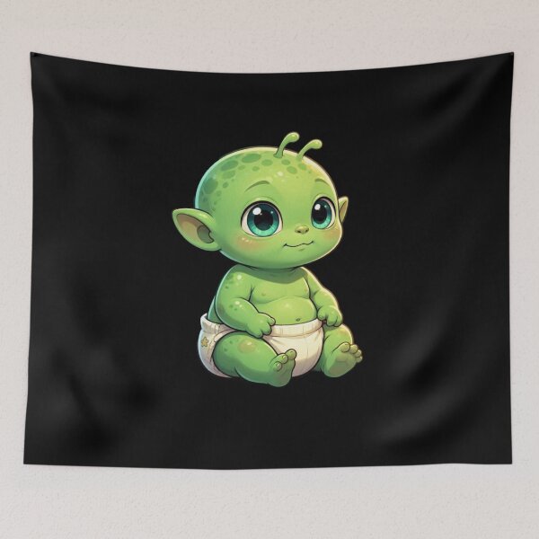 Item preview, Little Green Alien  designed and sold by TheEndDesign.