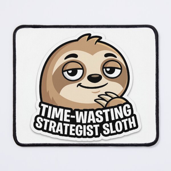 Item preview, Time-wasting Strategist Sloth Sloth designed and sold by luiz1213.