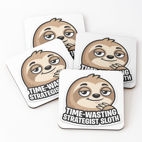 Item preview, Time-wasting Strategist Sloth Sloth designed and sold by luiz1213.