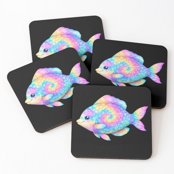 Item preview, Rainbow Tie-Dye Tropical Fish designed and sold by jgvisualarts.