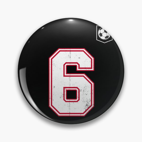 Item preview, Soccer player Jersey number 6 Soccer Fans designed and sold by BernoNickel.