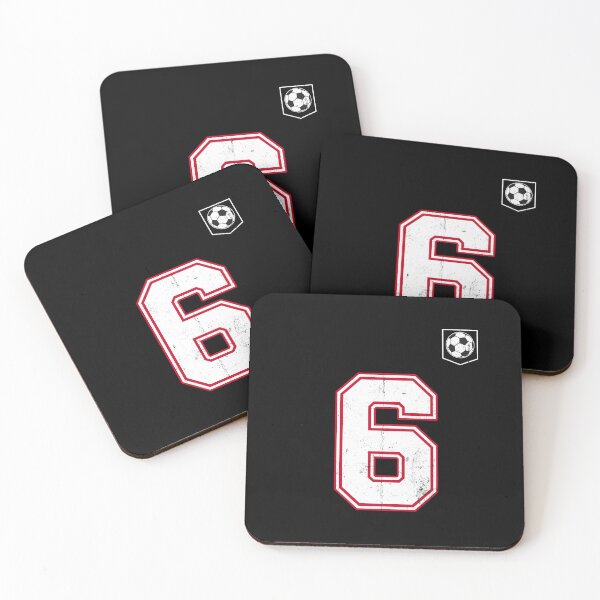 Item preview, Soccer player Jersey number 6 Soccer Fans designed and sold by BernoNickel.