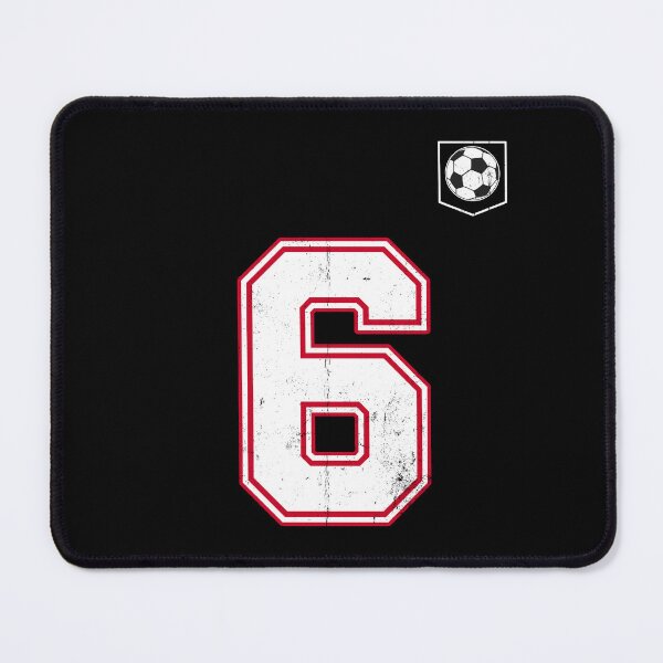 Item preview, Soccer player Jersey number 6 Soccer Fans designed and sold by BernoNickel.