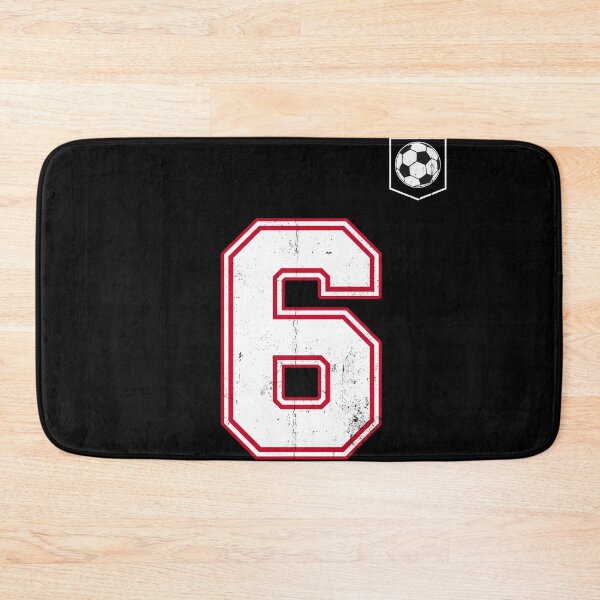Item preview, Soccer player Jersey number 6 Soccer Fans designed and sold by BernoNickel.