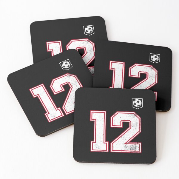 Item preview, Soccer player Jersey number 12 Soccer Fans designed and sold by BernoNickel.