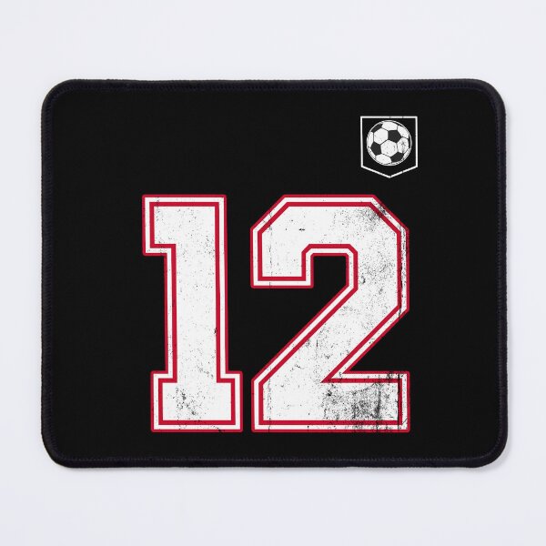 Item preview, Soccer player Jersey number 12 Soccer Fans designed and sold by BernoNickel.