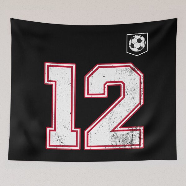 Item preview, Soccer player Jersey number 12 Soccer Fans designed and sold by BernoNickel.