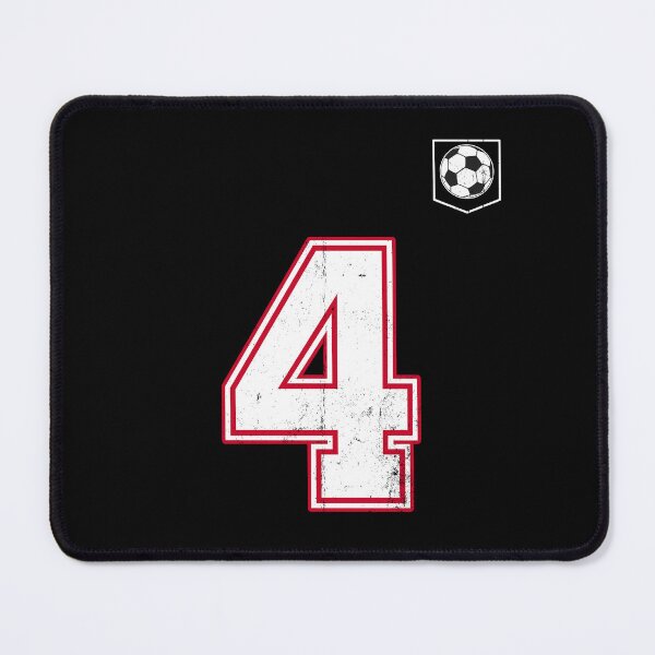 Item preview, Soccer player Jersey number 4 Soccer Fans designed and sold by BernoNickel.
