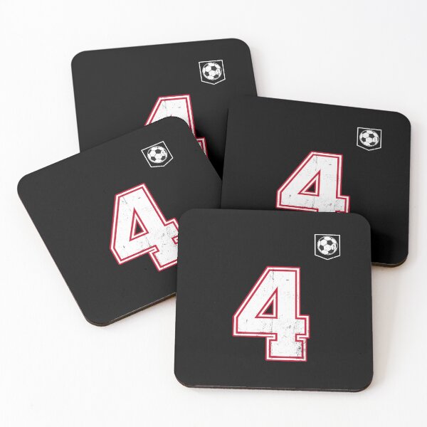 Item preview, Soccer player Jersey number 4 Soccer Fans designed and sold by BernoNickel.