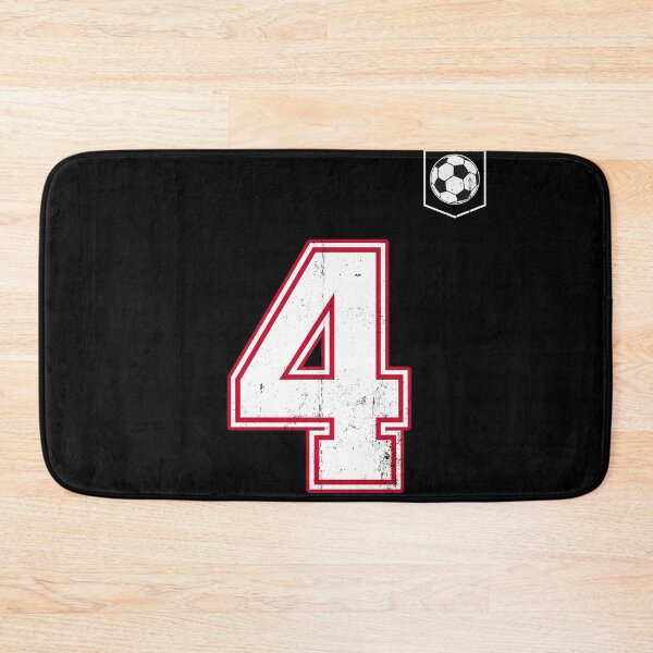 Item preview, Soccer player Jersey number 4 Soccer Fans designed and sold by BernoNickel.