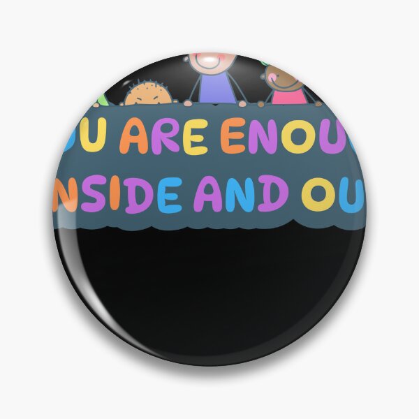 Item preview, You Are Enough Inside And Out Retro Botanical Typography designed and sold by thazinart.