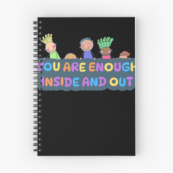 Item preview, You Are Enough Inside And Out Retro Botanical Typography designed and sold by thazinart.