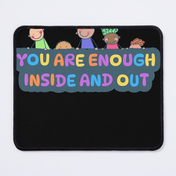 Item preview, You Are Enough Inside And Out Retro Botanical Typography designed and sold by thazinart.