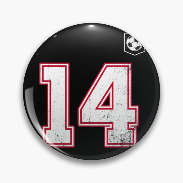 Item preview, Soccer player Jersey number 14 Soccer Fans designed and sold by BernoNickel.