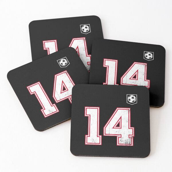 Item preview, Soccer player Jersey number 14 Soccer Fans designed and sold by BernoNickel.