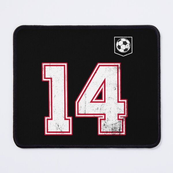Item preview, Soccer player Jersey number 14 Soccer Fans designed and sold by BernoNickel.